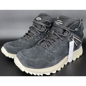 Merrell Wildwood MID Boots Womens Size 9.5 Black Suede Rubber Sole Lace Up